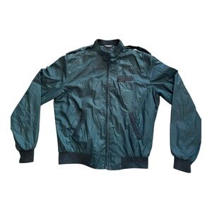 Members Only Vintage 80’s Teal Nylon Size Medium Windbreaker Jacket